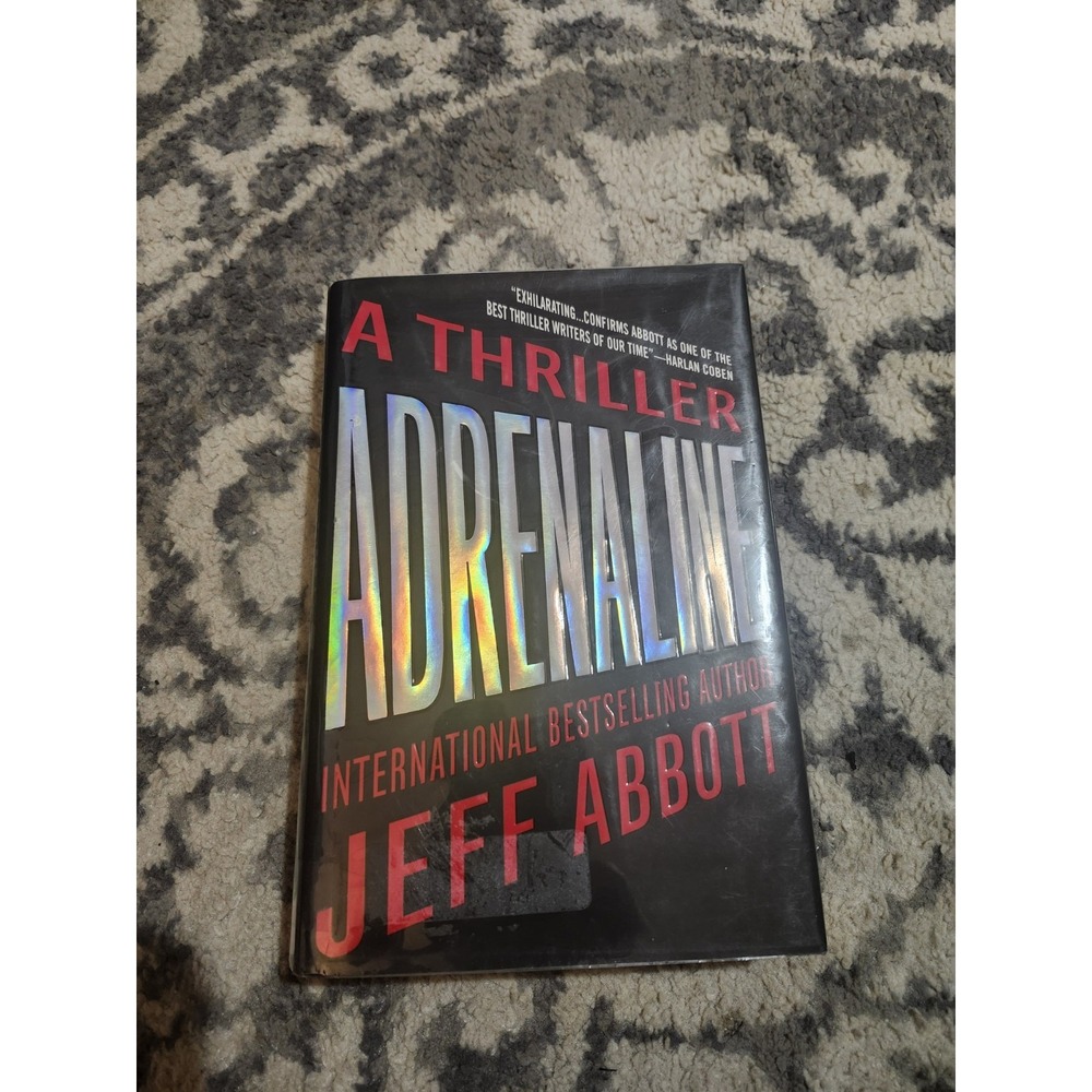 Adrenaline Jeff Abbott Sam Capra Series Book 1 Hardcover 2011 First Edition